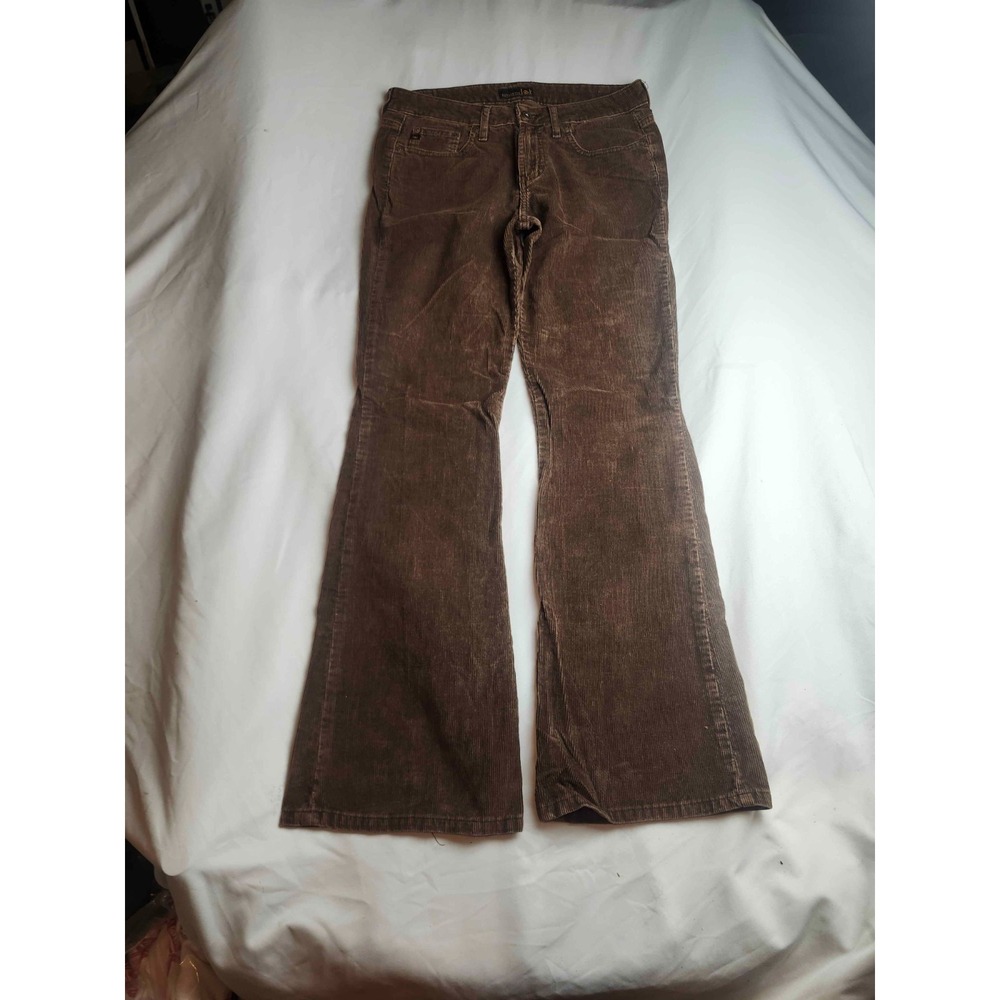 lei Pants Womens Size 5 Juniors Brown Corduroy Flare Y2K Vintage Bootcut Pockets
